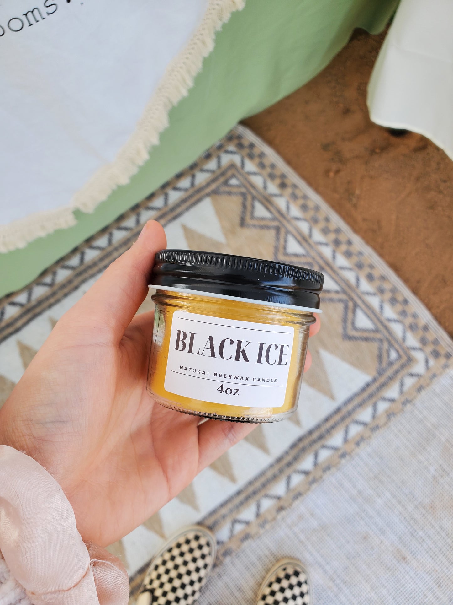 Beeswax + Wood Wick candle